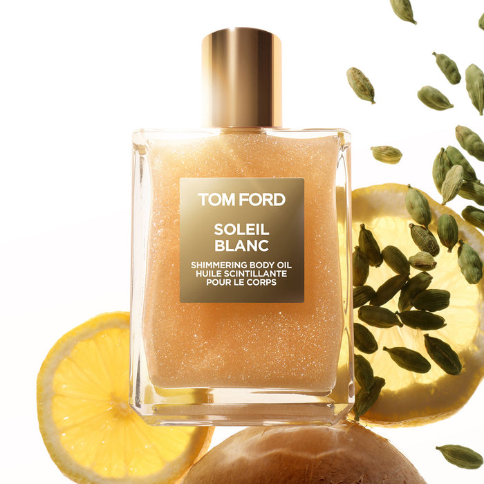 Lifestyle image of Tom Ford Soleil Blanc Shimmering Body Oil