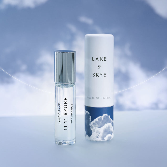Image of the Lake & Skye 11 11 Azure Fragrance Oil Rollerball box