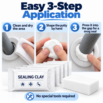 Quick-Fix Eco Waterproof Sealant Clay (10/20 Pcs) – Heavy-Duty Hole & Wall Repair Putty