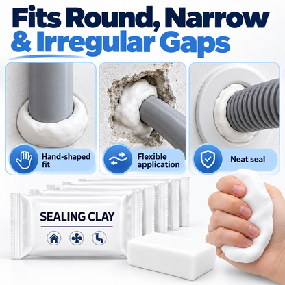 Quick-Fix Eco Waterproof Sealant Clay (10/20 Pcs) – Heavy-Duty Hole & Wall Repair Putty