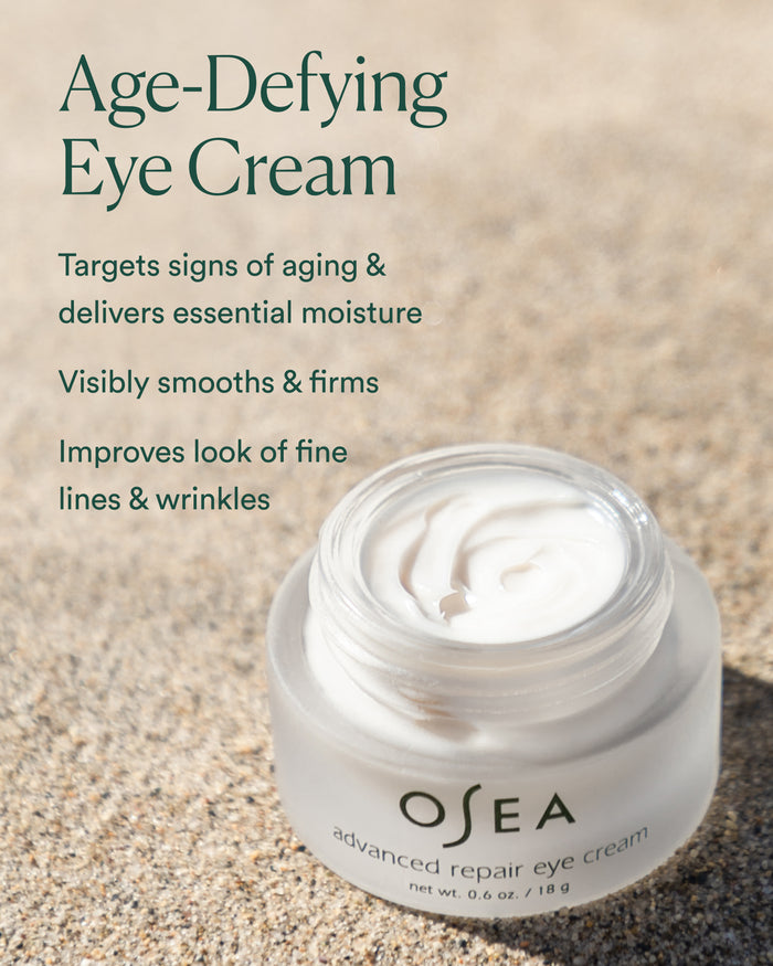 Advanced Repair Eye Cream highlighting firming, smoothing, and essential moisture for the delicate eye area