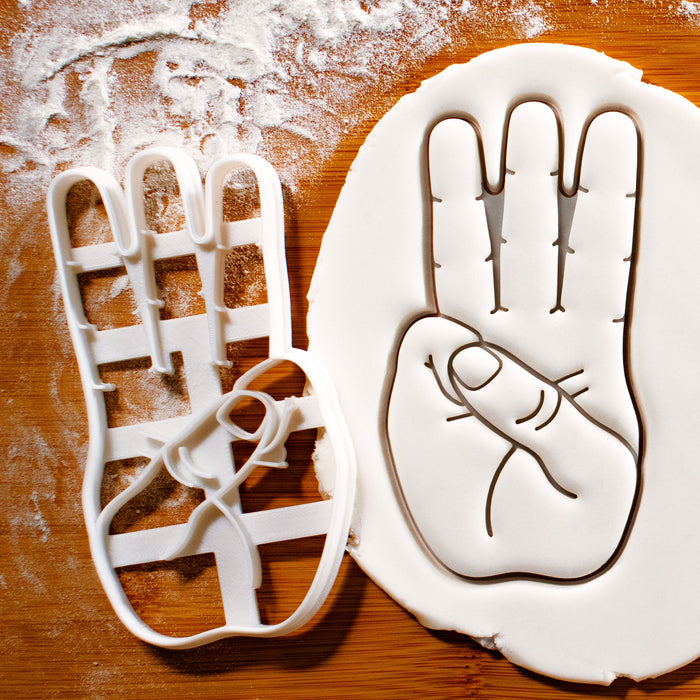 American Sign Language Letter W Cookie Cutter