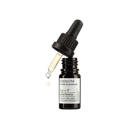 Image of an open Odacité Apricot Palmarosa Serum Concentrate