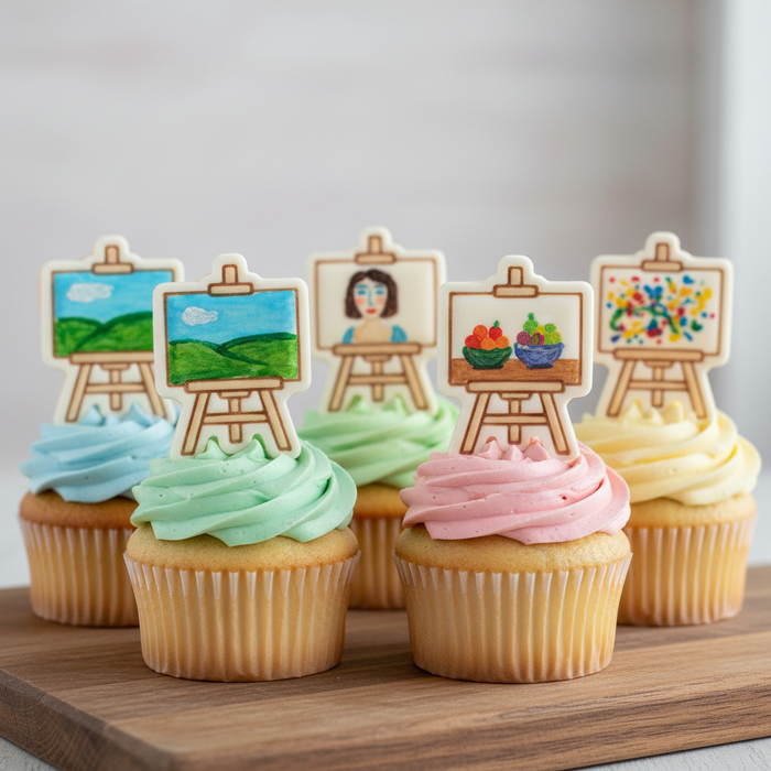 Artist Palette & Easel Stand Mini Set