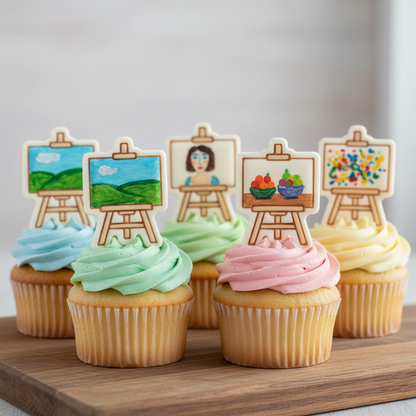 Artist Palette & Easel Stand Mini Set