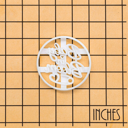 Baby in Bloom (Round Outline)