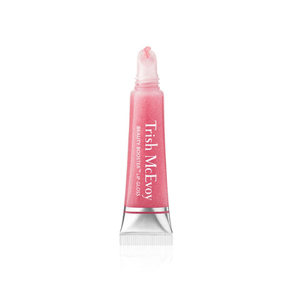 Image of an open Trish McEvoy Beauty Booster Lip Gloss variant: Sexy Petal