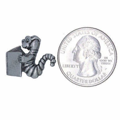 Bookworm Lapel Pin