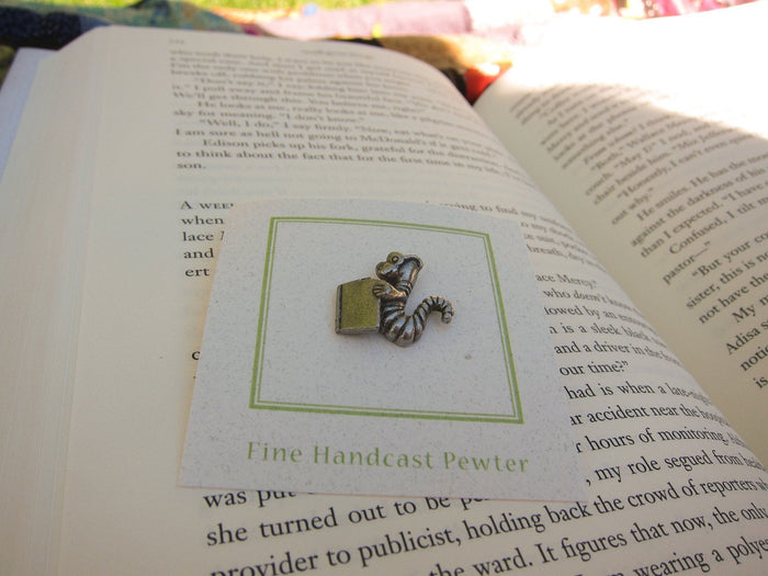 Bookworm Lapel Pin