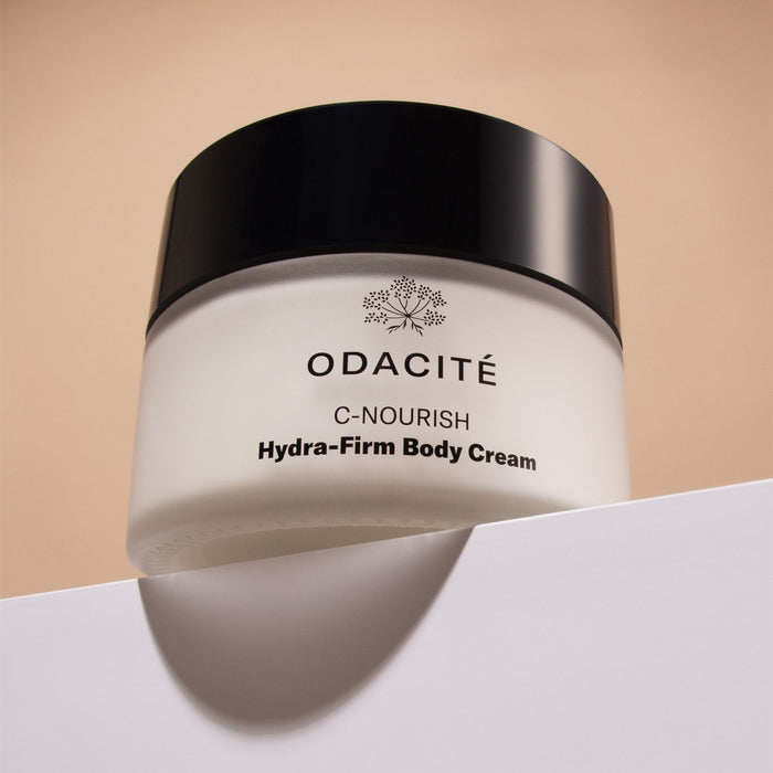 Lifestyle image of Odacité C-Nourish Hydra-Firm Body Cream