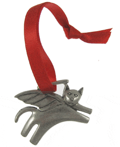 Cat Angel Ornament