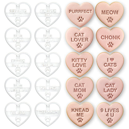Cat Lover Conversation Heart