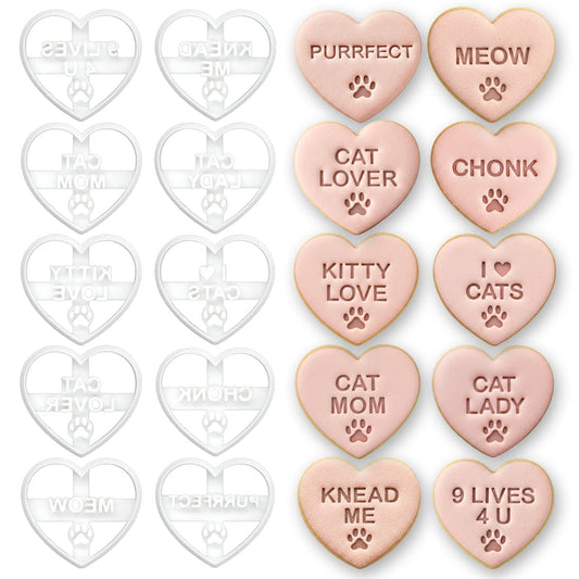 Cat Lover Conversation Heart