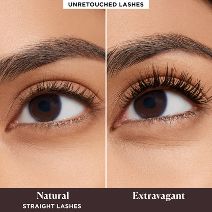 Before and after results of using Laura Mercier Caviar Extravagant Volumizing & Lengthening Waterproof Mascara variant: 0.3 fl oz