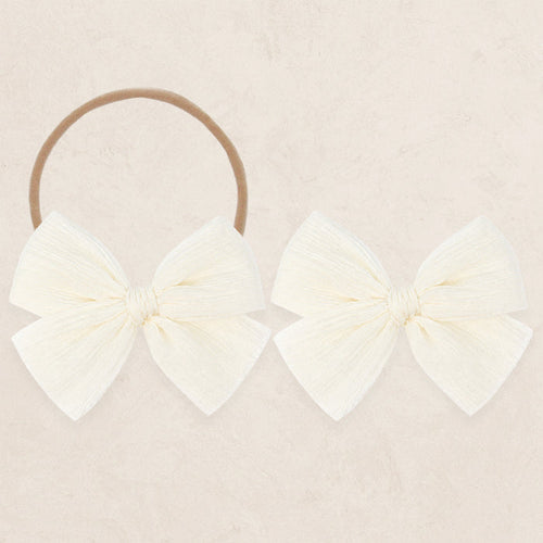 Chiffon Bow - Ivory