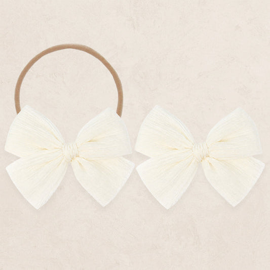 Chiffon Bow - Ivory