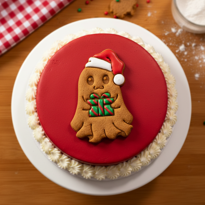 Christmas Ghost with Present