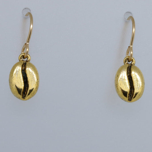 Coffee Bean Charmed Earrings