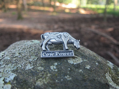 Cow Power Lapel Pin
