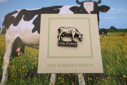 Cow Power Lapel Pin