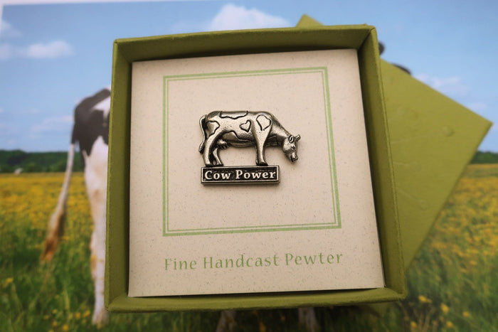 Cow Power Lapel Pin