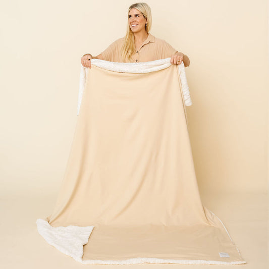 Cozy Blanket - Latte - Adult/Throw