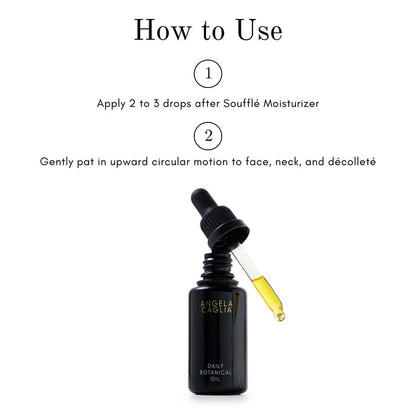 Lifestyle image of Angela Caglia Skincare Daily Botanical Oil