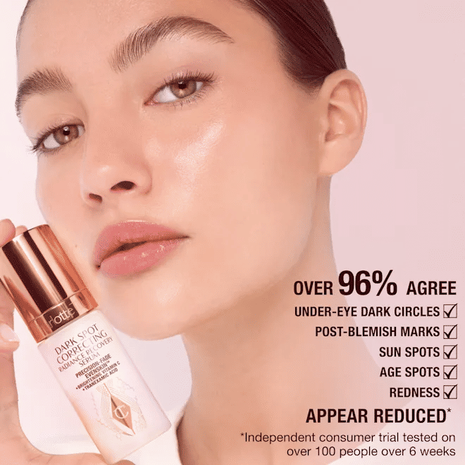 An arm swatch of Charlotte Tilbury 0.33 fl oz variant: 0.33 fl oz