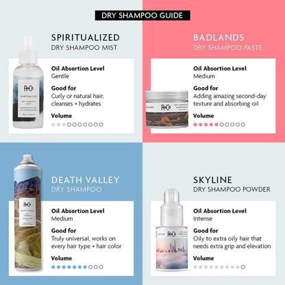 Information related to R+Co Death Valley Dry Shampoo