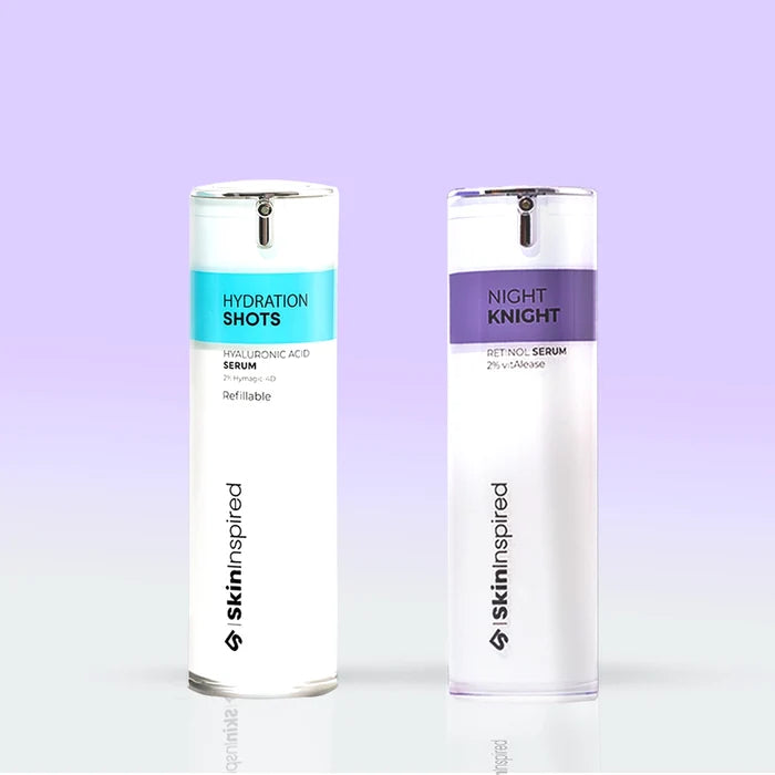 Skininspired skincare combo - Hydration shot serum , Night Knight Retinol Serum