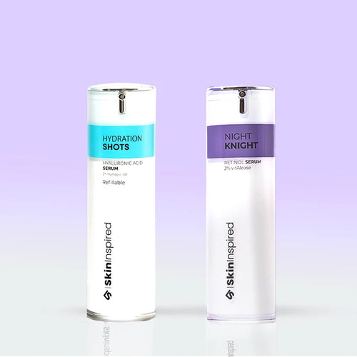 Skininspired skincare combo - Hydration shot serum , Night Knight Retinol Serum