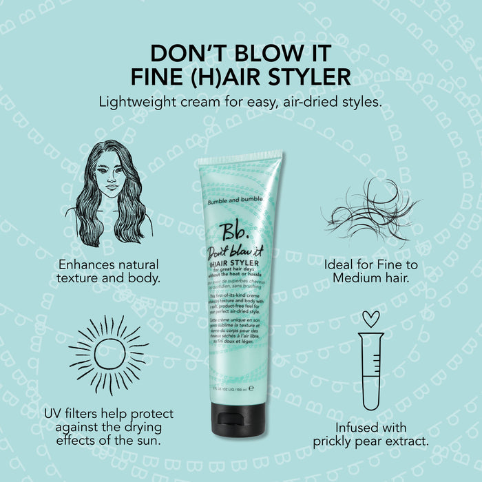 Information related to Bumble and Bumble Don't Blow It Hairstyler