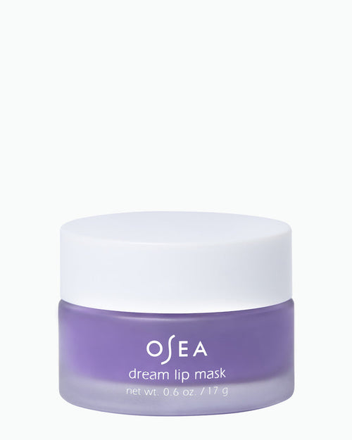 Purple OSEA Dream Lip Mask jar with white lid, 0.6 oz / 17 g