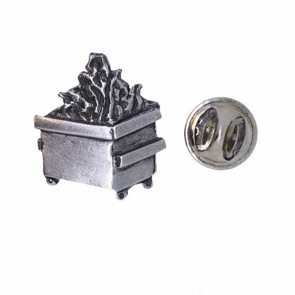 Dumpster Fire Lapel Pin | lapelpinplanet