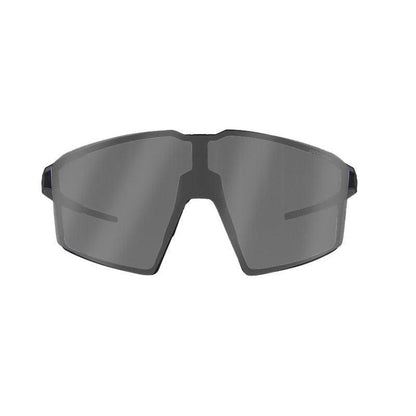 The Julbo USA Edge Sunglasses Parts feature a frameless, oversized design with dark wraparound lenses, sleek temple arms, and a subtle angular style for modern sports performance. #color_reactiv-0-3-lens-smoke