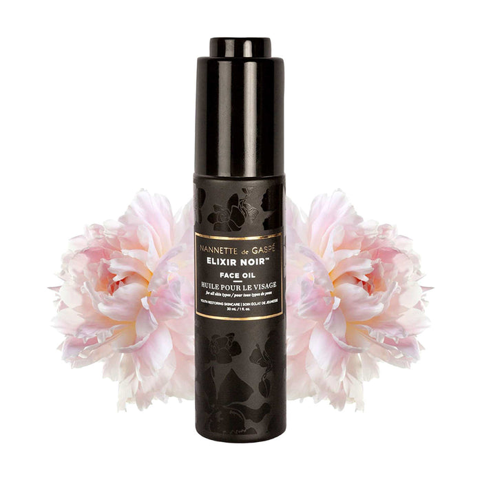 Lifestyle image of Nannette de Gaspé Elixir Noir Face Oil