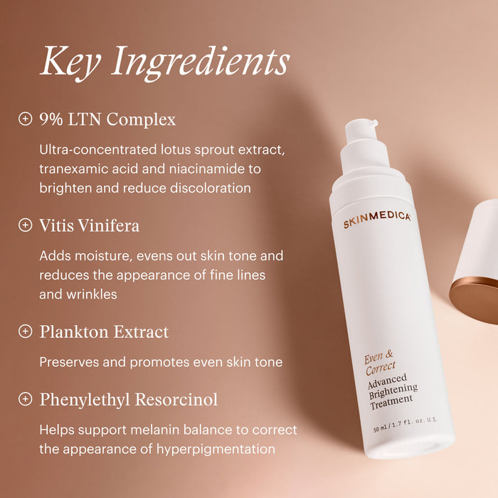Information related to SkinMedica Even & Correct Advanced Brightening Treatment