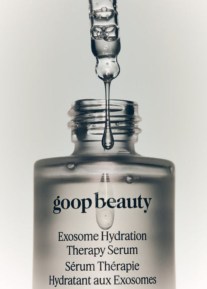 Image of an open Goop Beauty Exosome Hydration Therapy Serum
