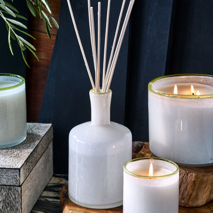 Lifestyle image of Lafco Feu de Bois Reed Diffuser variant: 15 fl oz (Signature)