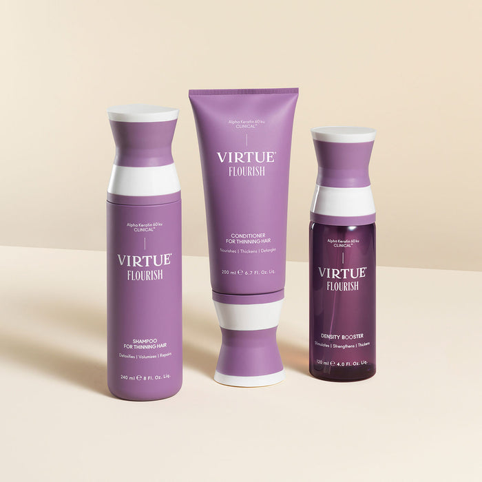 Lifestyle image of Virtue Flourish Nightly Intensive Hair Rejuvenation Treatment 90 Day