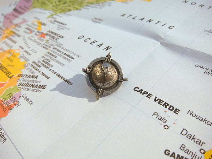 Globe Compass Lapel Pin
