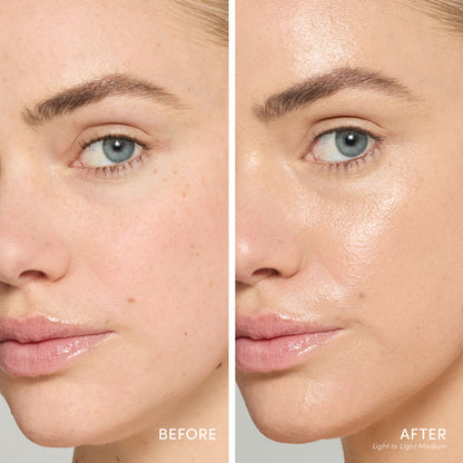 Before and after results of using   variant: Light to Light Medium