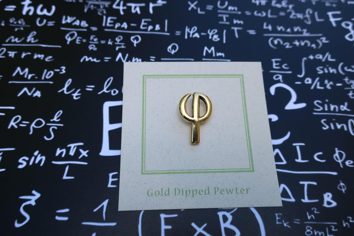 Golden Ratio Gold Lapel Pin