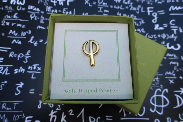 Golden Ratio Gold Lapel Pin