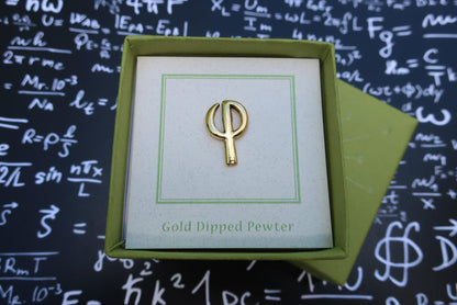 Golden Ratio Gold Lapel Pin