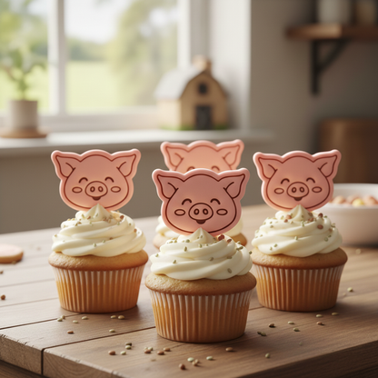 Happy Pig & Cheerful Cow Mini Set