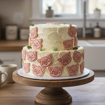 Happy Pig & Cheerful Cow Mini Set