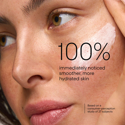 Model image of Alpyn Beauty Hydrating Cold Cream Cleanser with Vitamin C and Juneberry