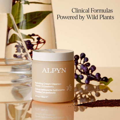 Lifestyle image of Alpyn Beauty Hydrating Cold Cream Cleanser with Vitamin C and Juneberry