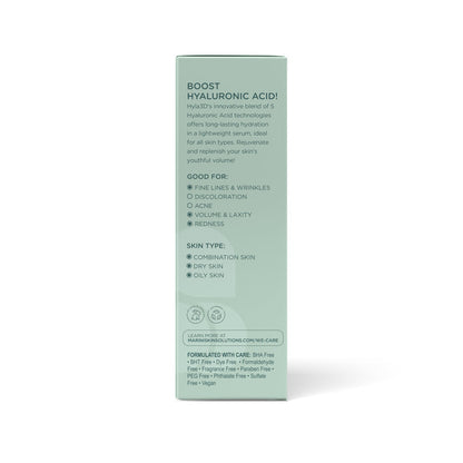Back image of Marini SkinSolutions Hyla3D Face Serum